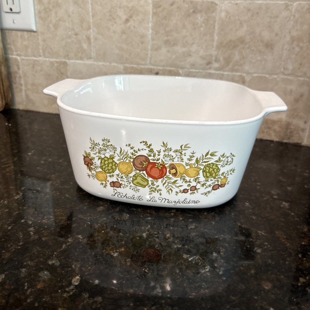 Vintage Corning Ware Spice of Life A-3-B L'Echalote Corelle 3 Qt Casserole